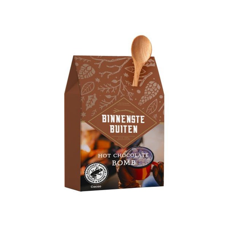 Binnenstebuiten Hot chocolate bomb-met marshmallows & lepel