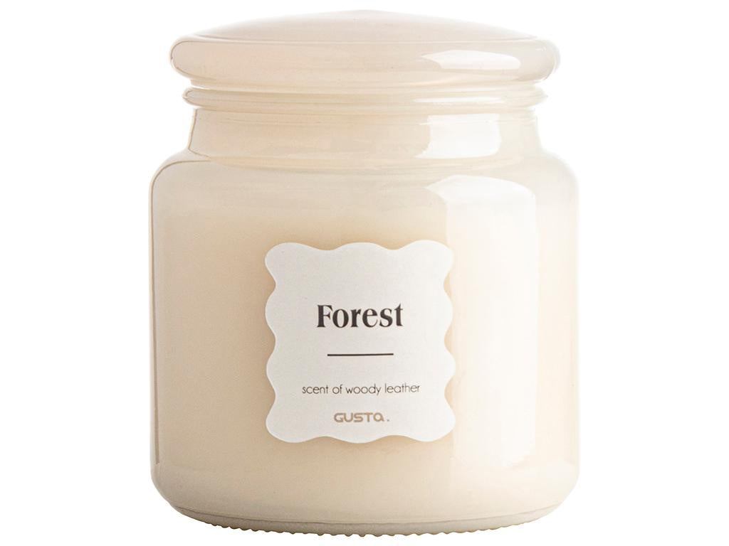 Geurkaars Apothekerspot 'Forest'-off white