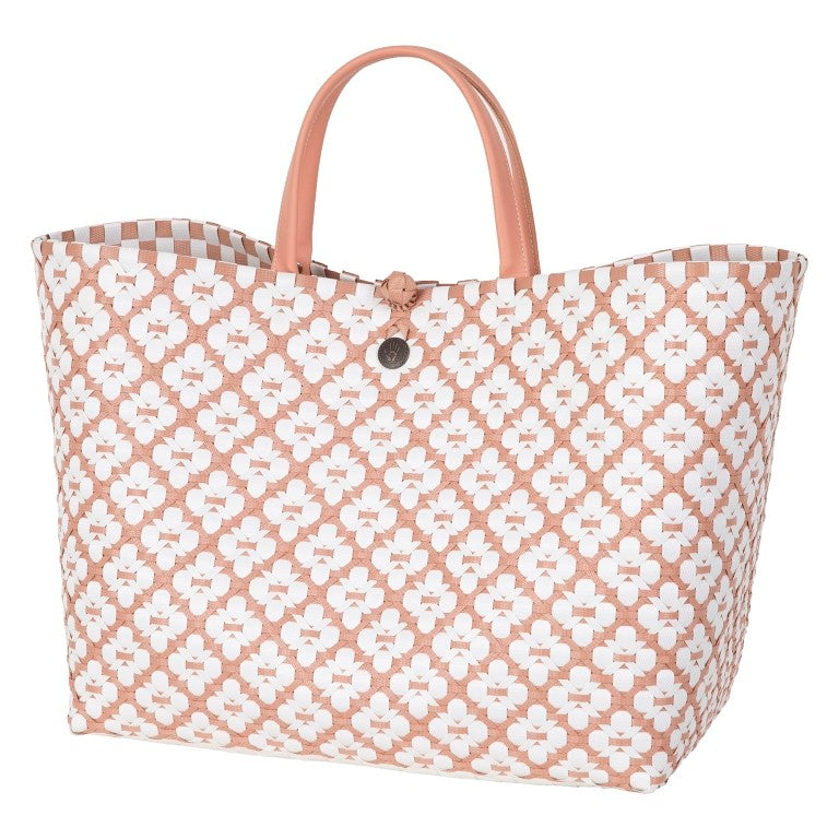 Shopper Motif L-copper blush/white
