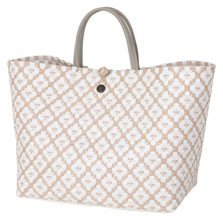 Shopper Motif L-pale grey/white