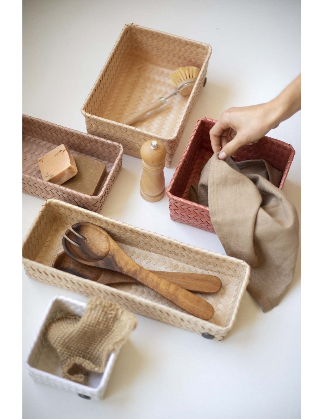 Fit Double Tiny Basket-eucalyptus