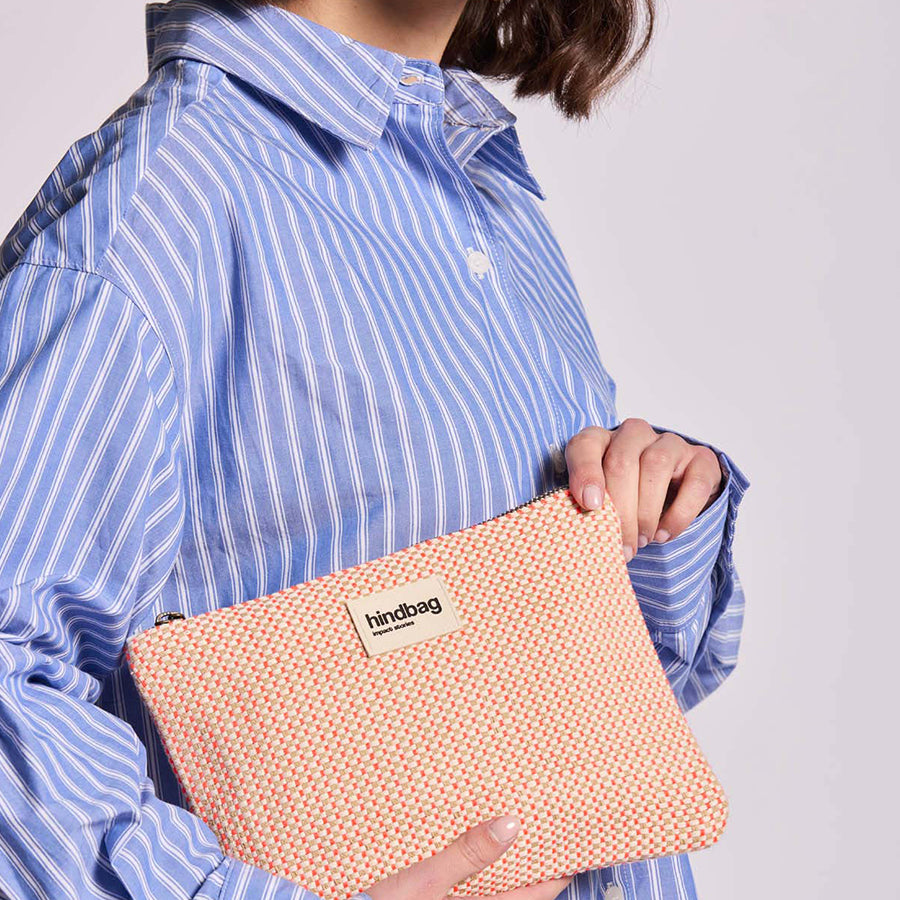 Pouch Ema Woven-coral