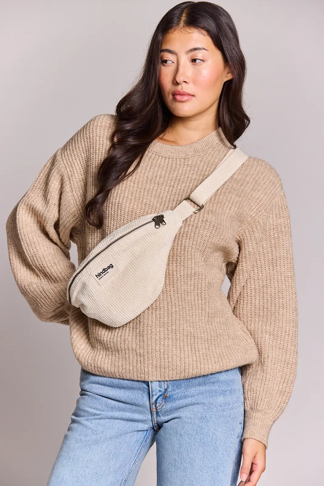 Olivia Fanny Pack Corduroy-beige