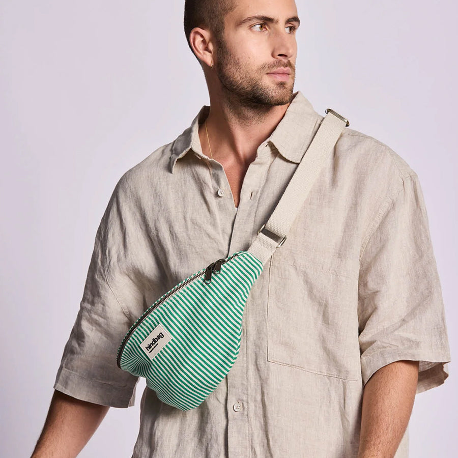 Fanny Pack Olivia Stripes-green