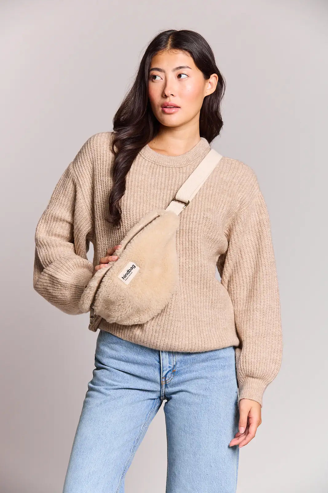 Olivia Fanny Pack Teddy-beige