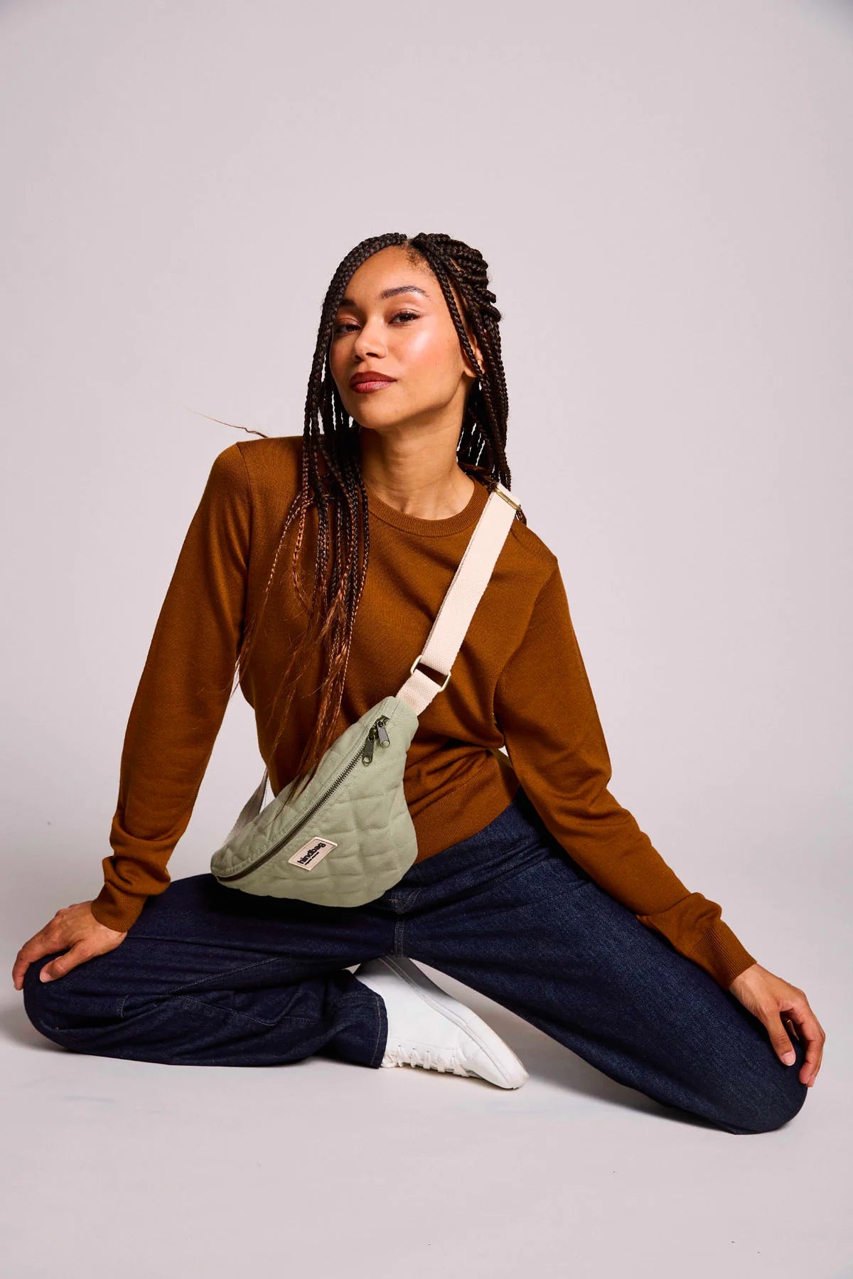 Fanny Pack Olivia Quilted-green clay