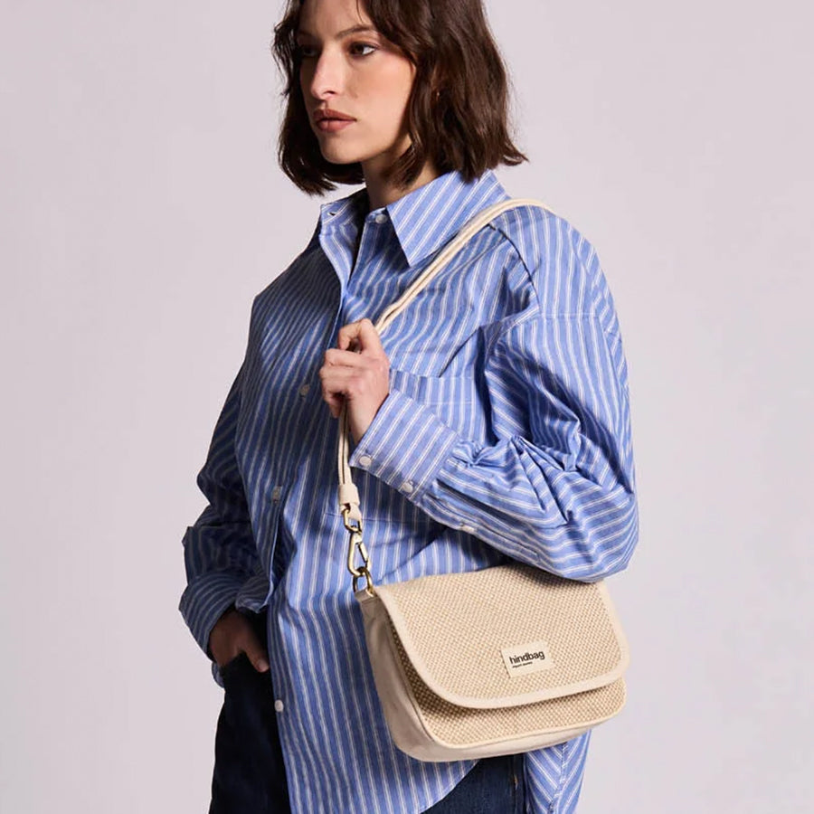 Handtas Margault Woven-naturel