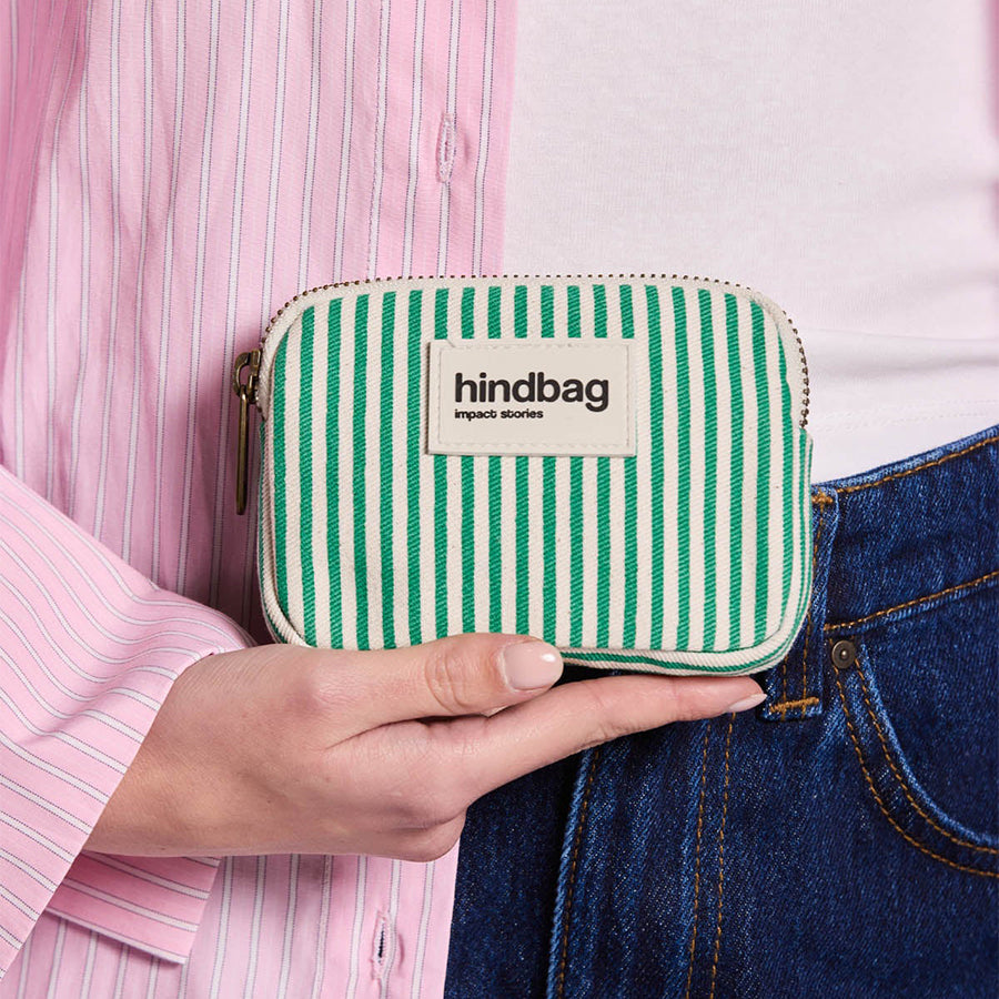 Portemonnee Lili Mini Stripes-green