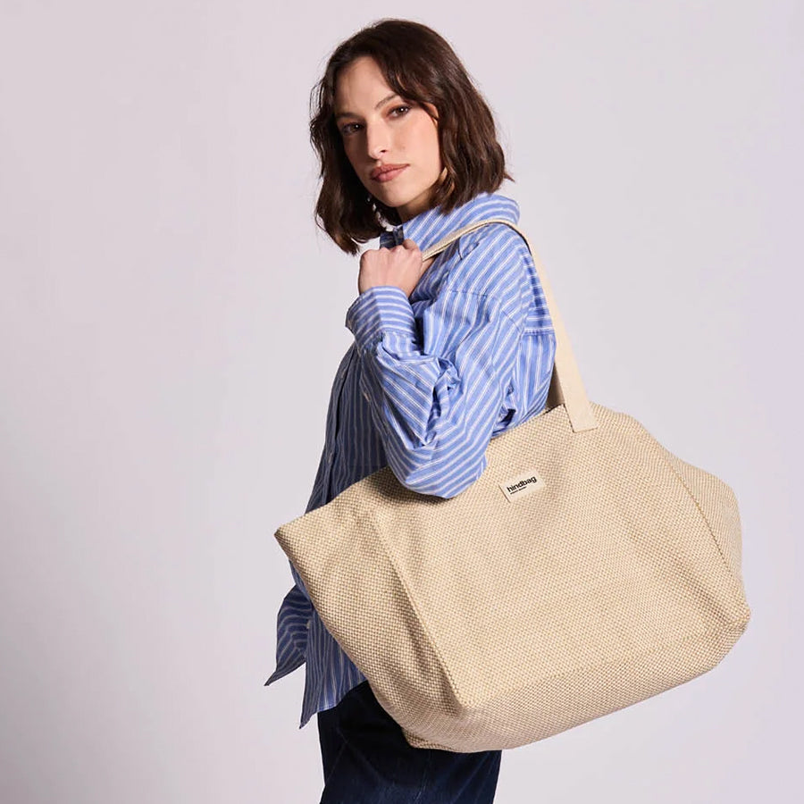 Shopper Claude XL Woven-offwhite
