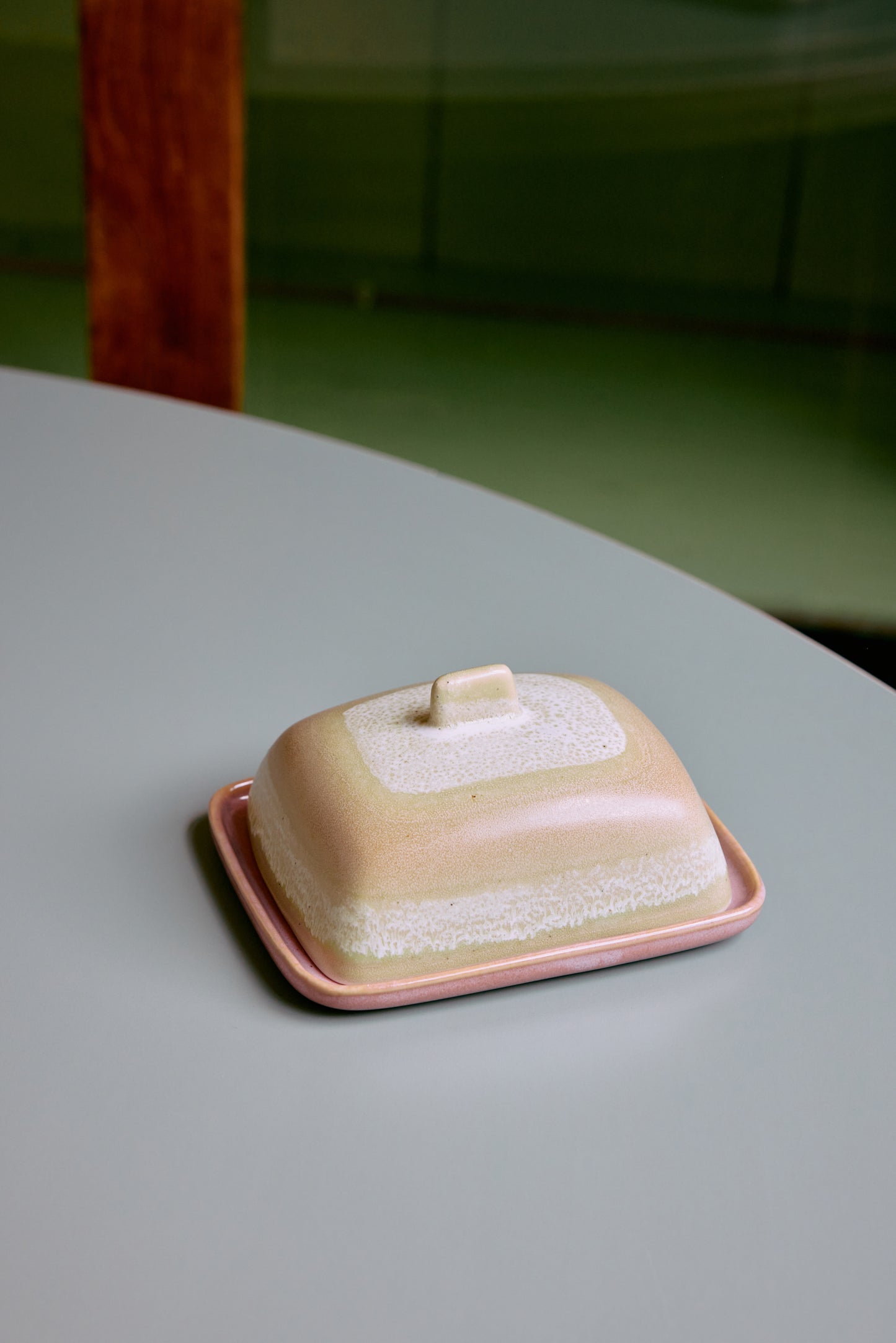70s ceramics: Butter Dish-skyline
