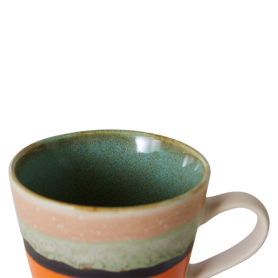 70s ceramics: Cappuccino Mug-burst