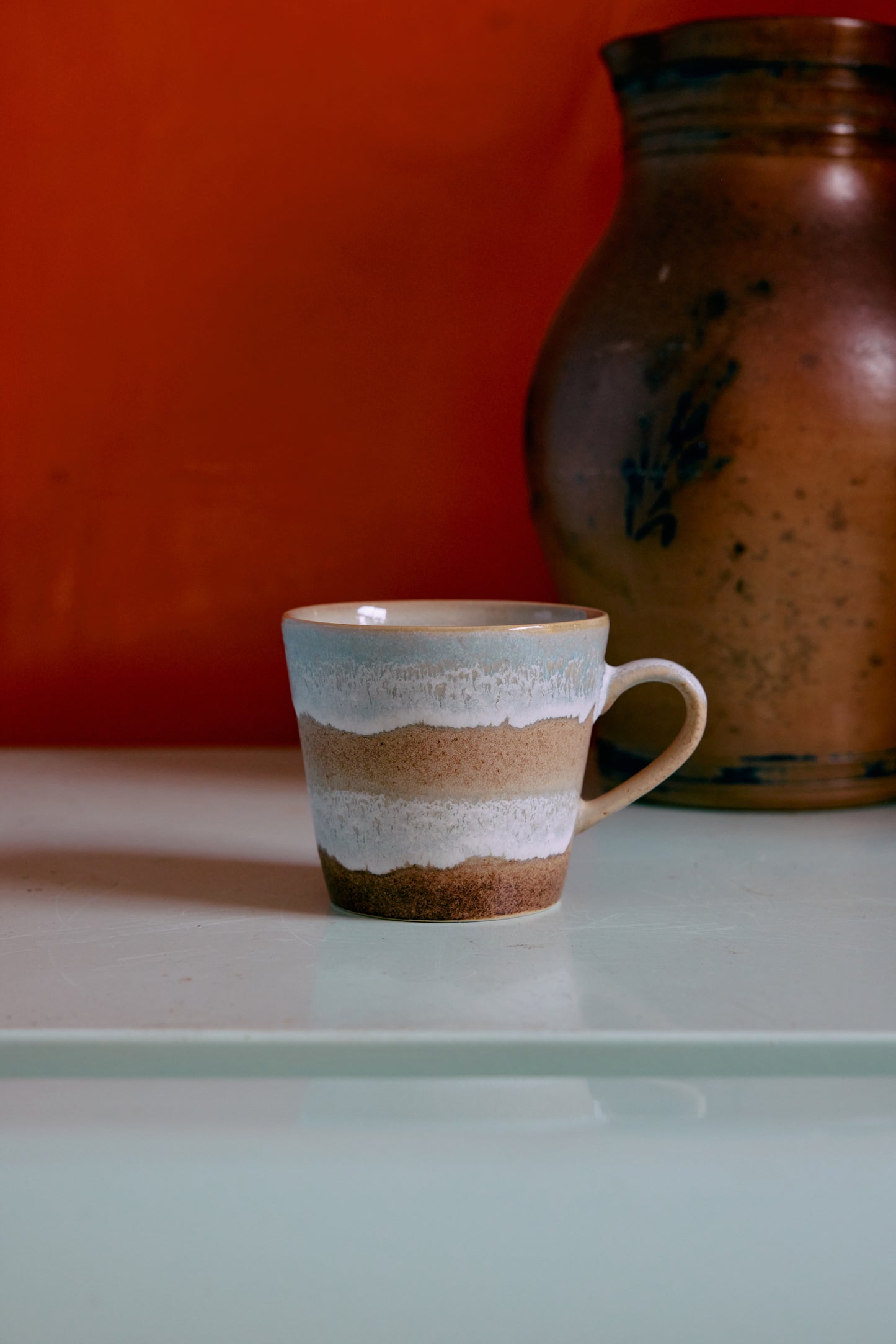 70s ceramics: Cappuccino Mug-skyline