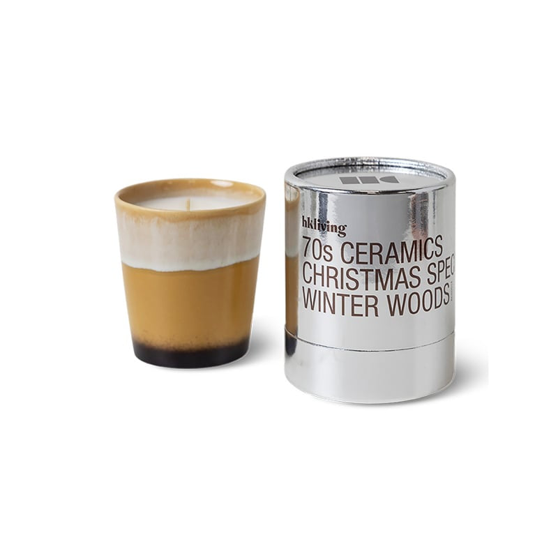 70s ceramics Christmas Special Geurkaars-winter woods