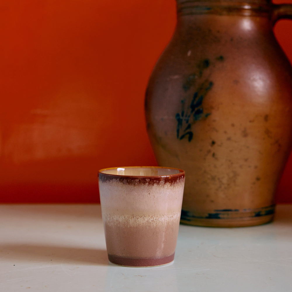 70s ceramics: Coffee Mug-bloom
