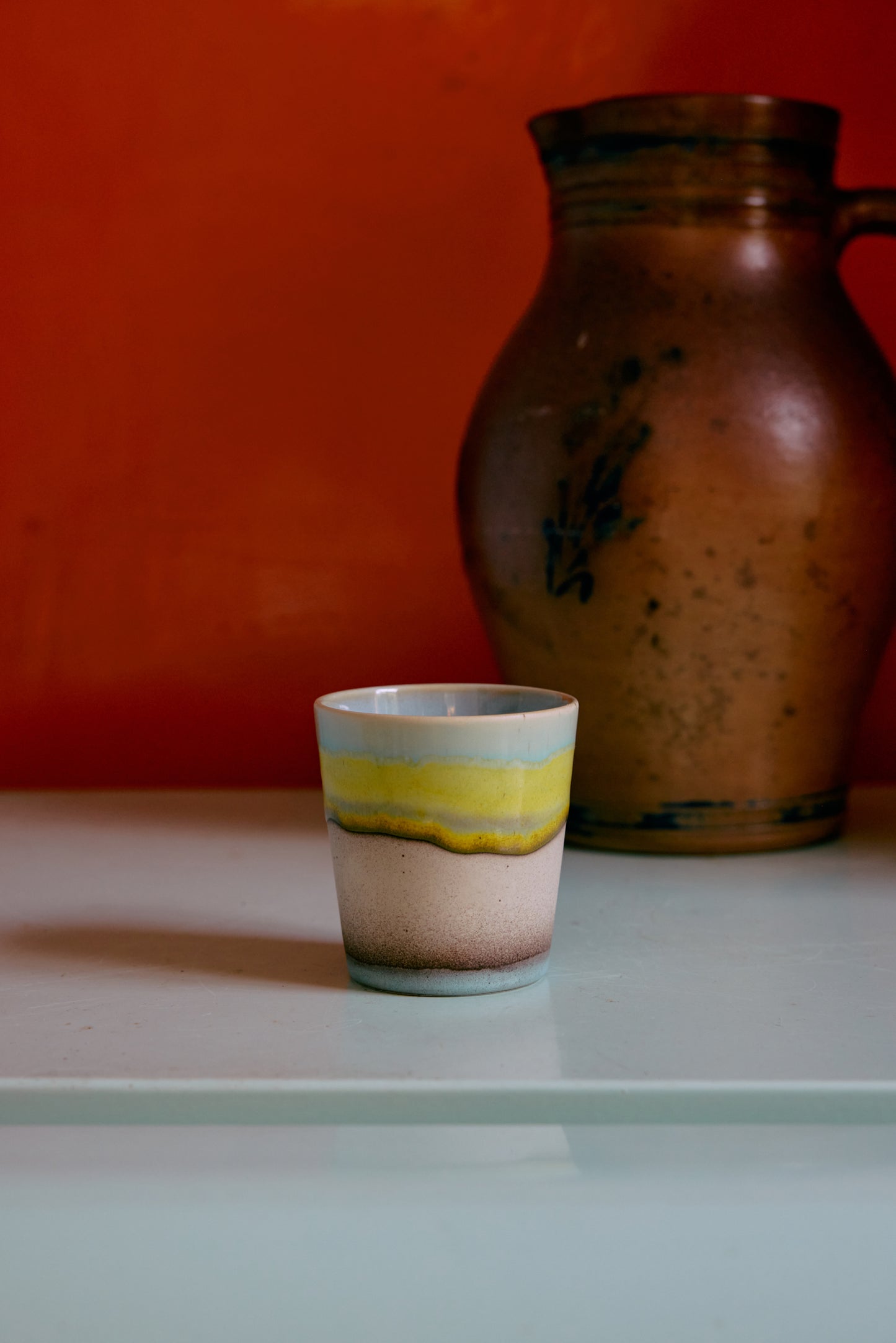 70s ceramics: Coffee Mug-glint