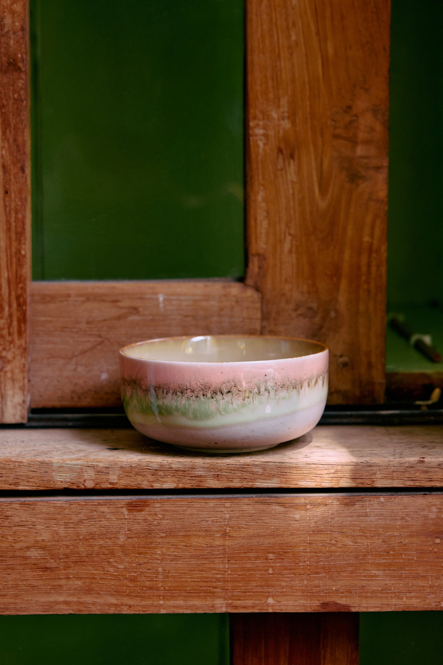 70s ceramics: Dessert Bowl-Glaze