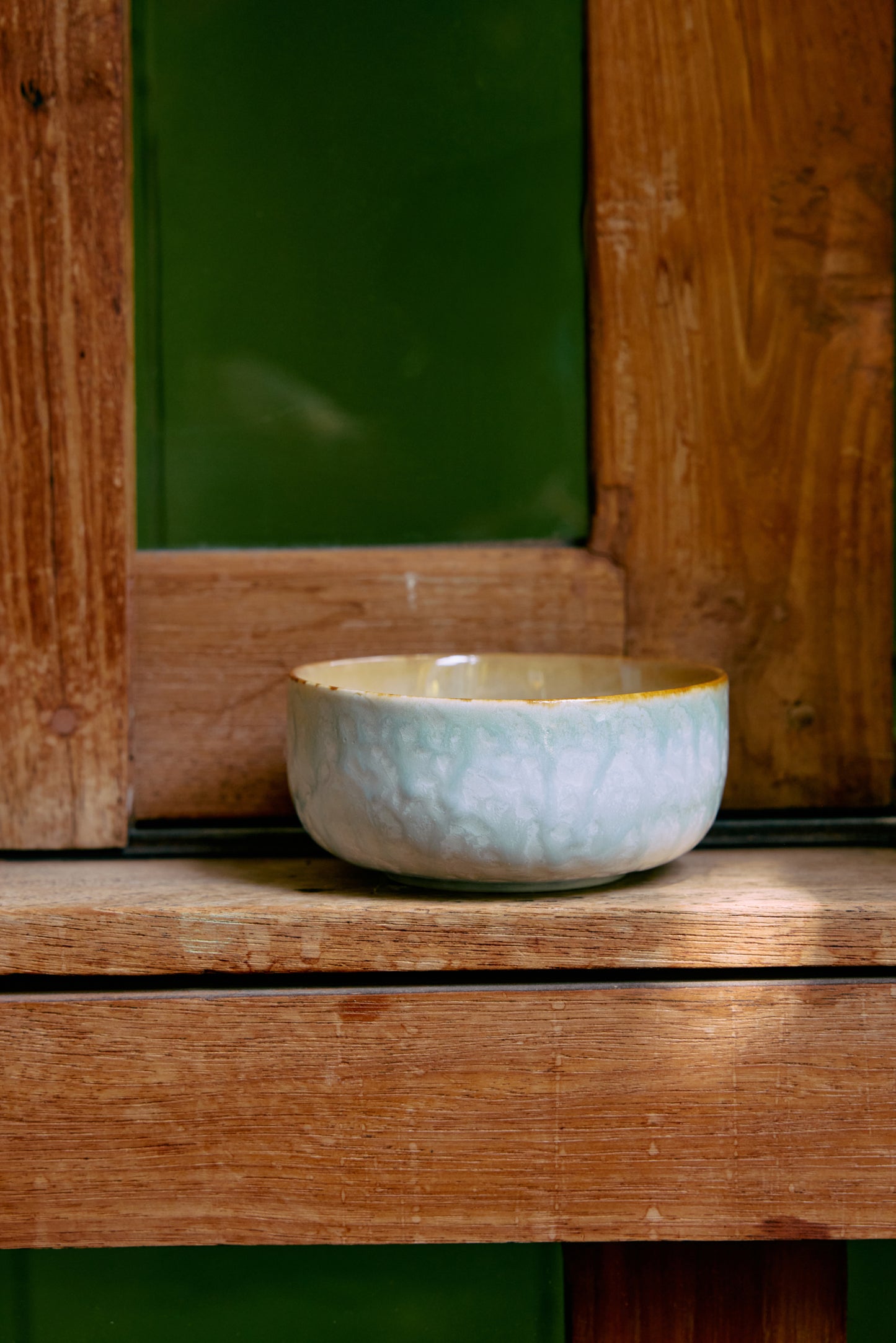 70s ceramics: Dessert Bowl-Petal