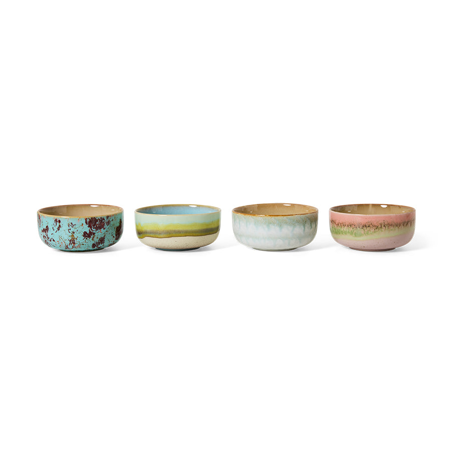
                      
                        70s ceramics: Dessert Bowls (set of 4) Impression-mix
                      
                    