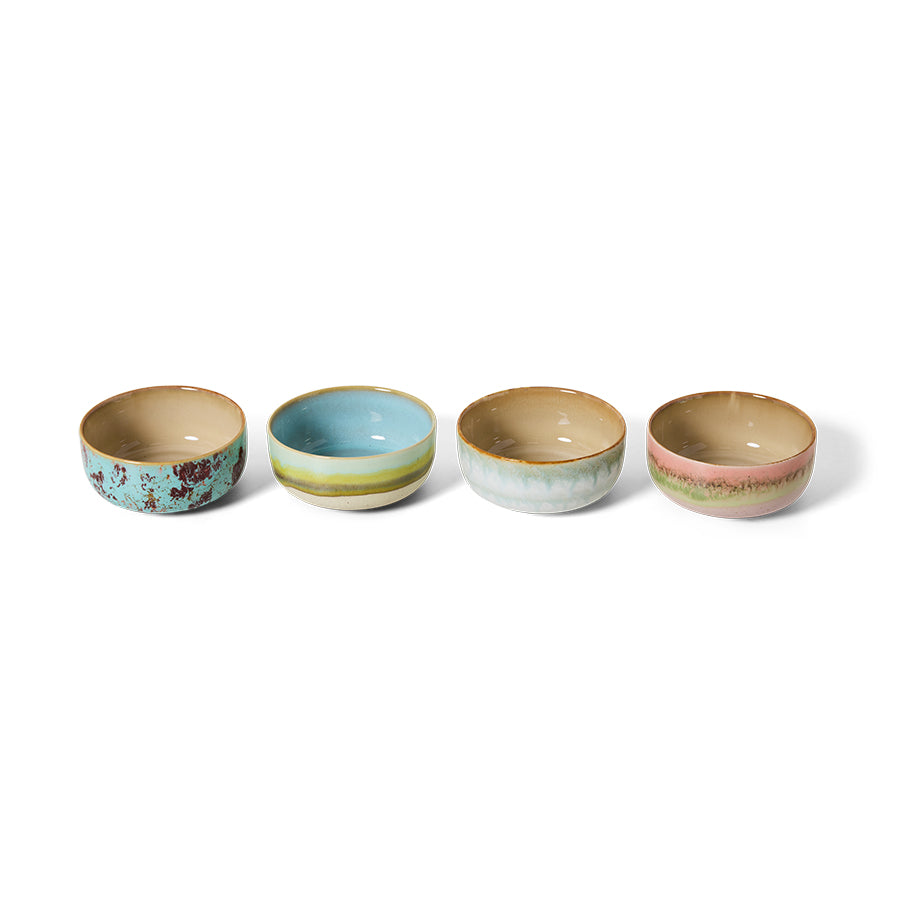 
                      
                        70s ceramics: Dessert Bowls (set of 4) Impression-mix
                      
                    