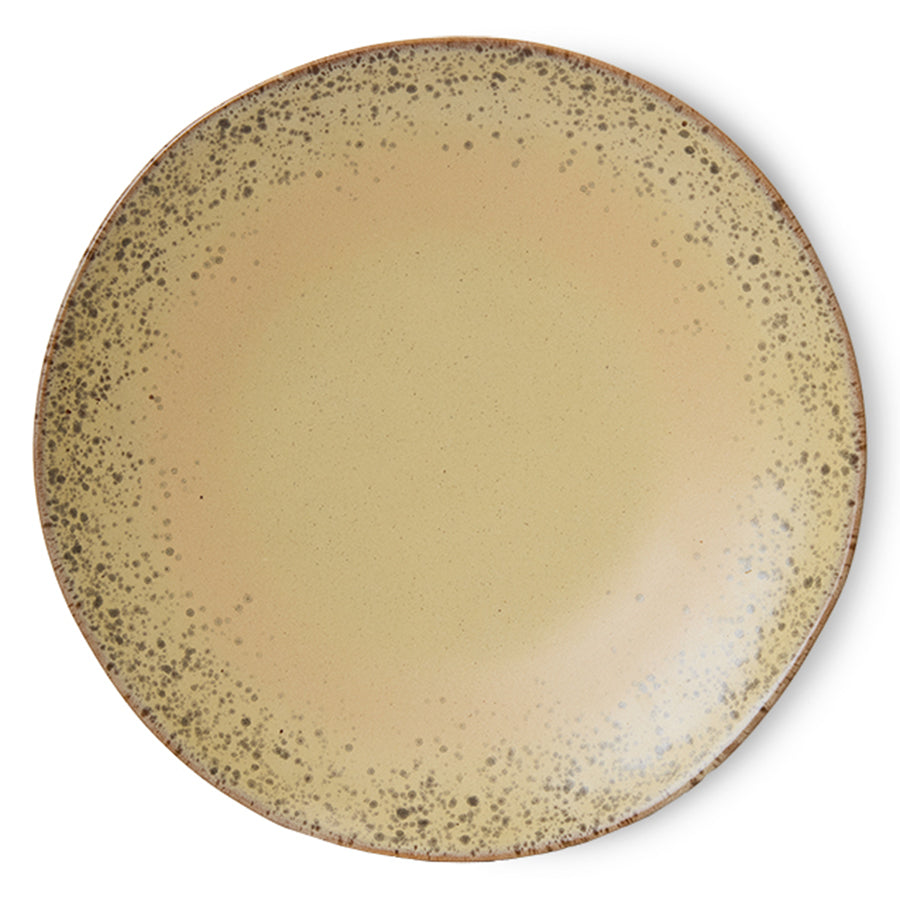 70s ceramics: Dinner Plates (set of 2)-grit