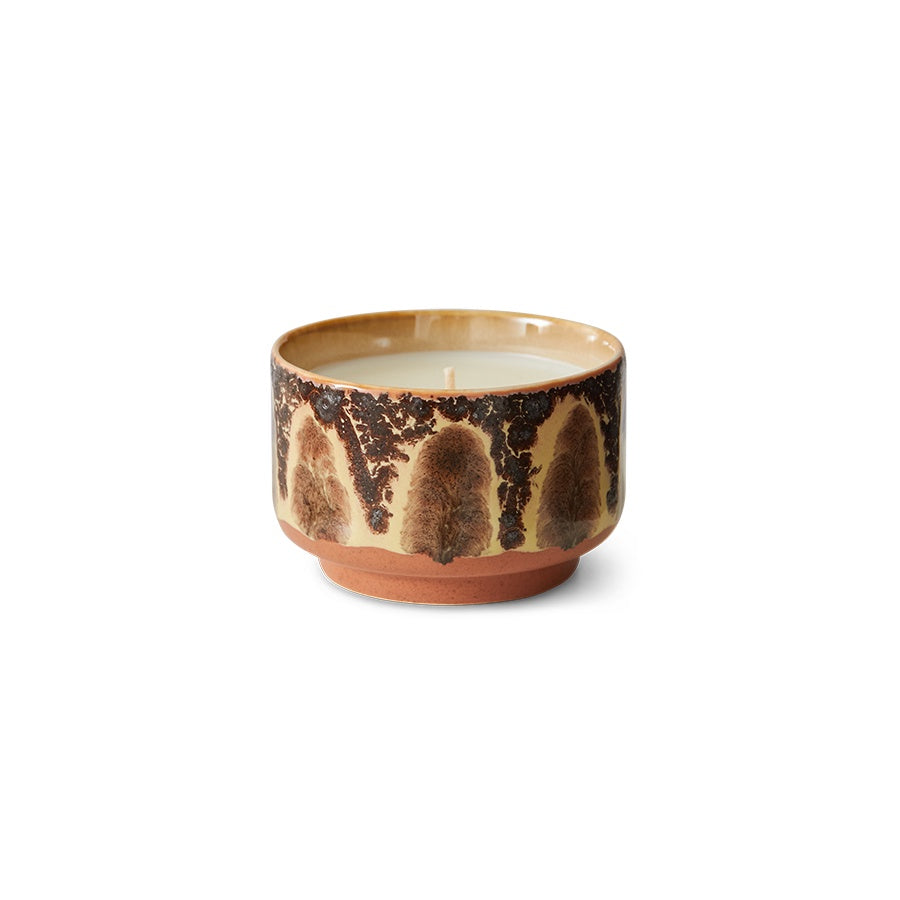 70s ceramics Geurkaars Small 'Kyoto'-brown/beige