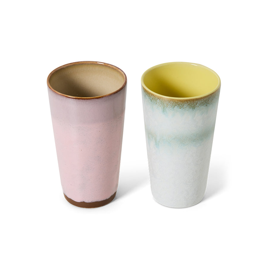 
                      
                        70s ceramics: Latte Mugs (set of 2) Fresco-mix
                      
                    