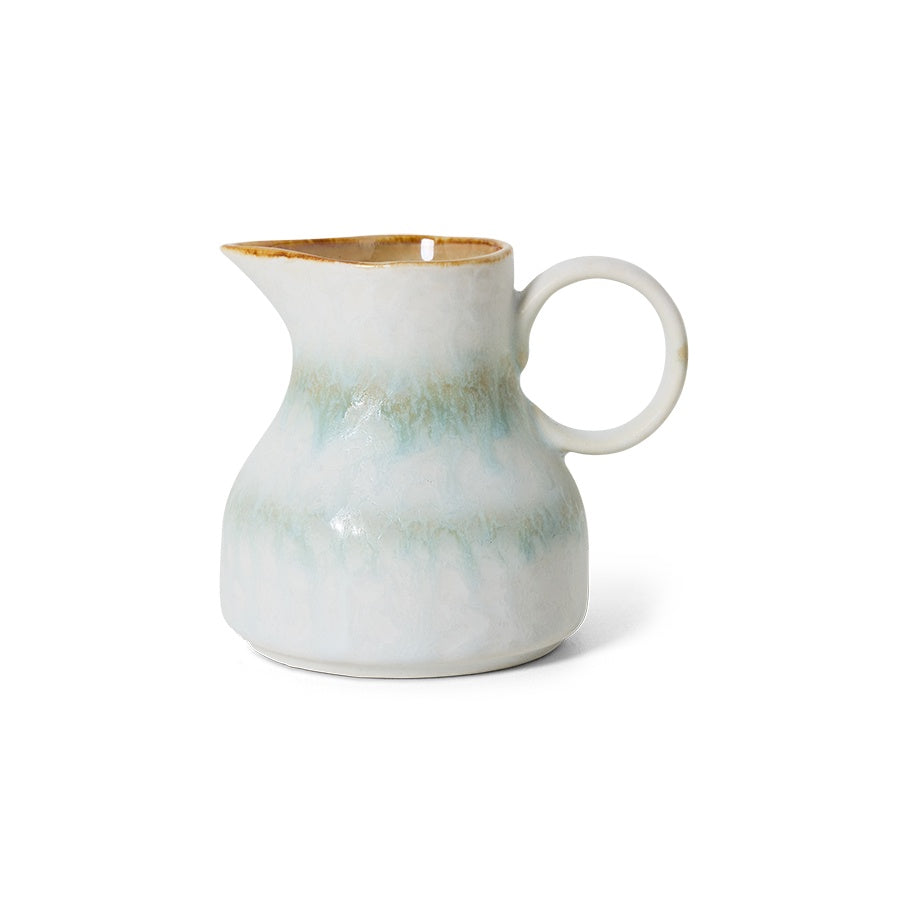 70s ceramics NEW: Milk Jug Petal-multi