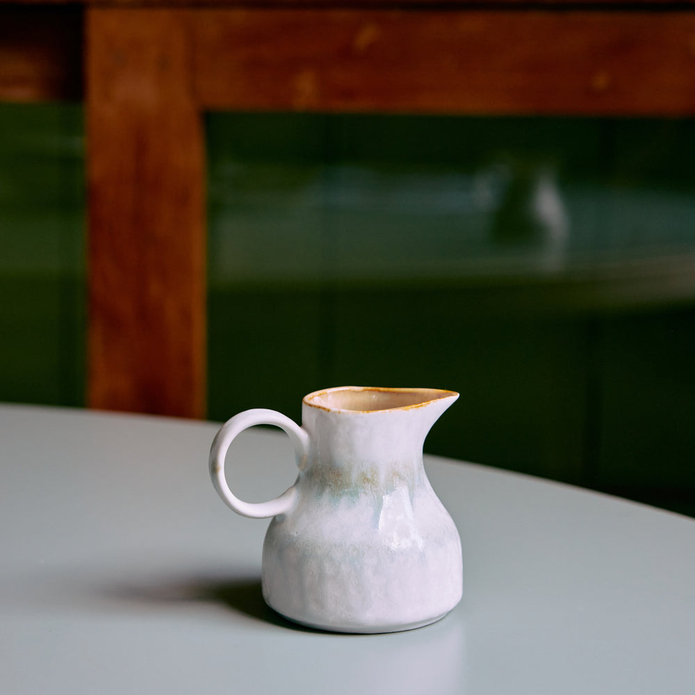 70s ceramics NEW: Milk Jug Petal-multi