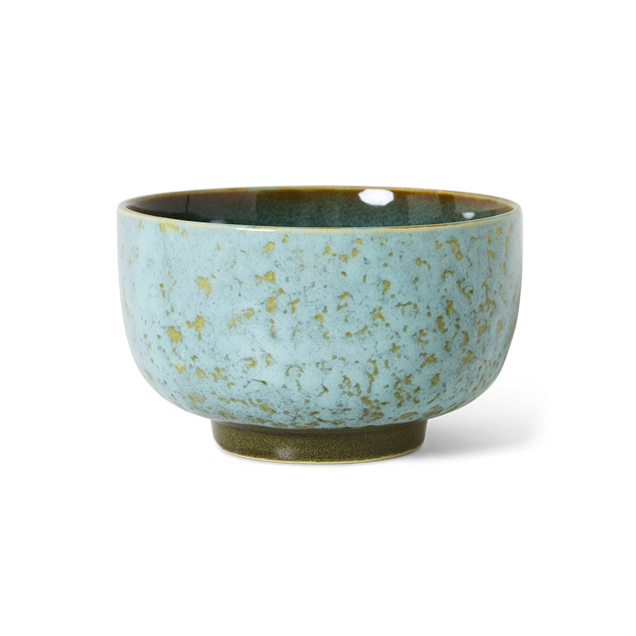 70s ceramics: Noodle Bowl-Verdigris