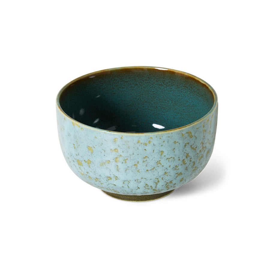 70s ceramics: Noodle Bowl-Verdigris
