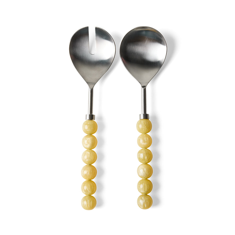 Salad Cutlery (set of 2)-lemon