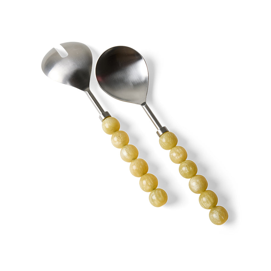 Salad Cutlery (set of 2)-lemon