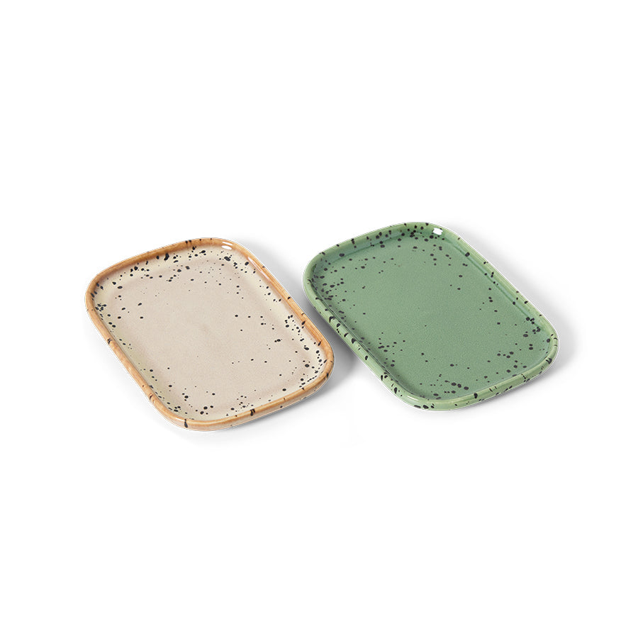 
                      
                        70s ceramics: Small Trays (set of 2) Crayon-mixed
                      
                    