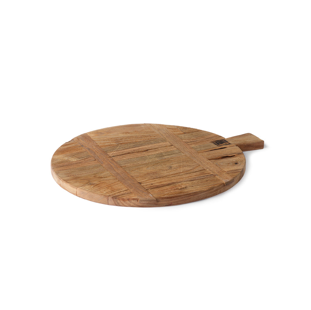 Bread Board Reclaimed Teak Round-wood