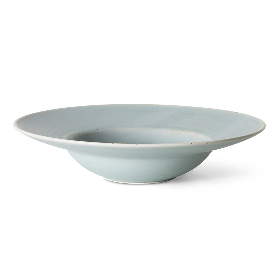 Chef ceramics: Pasta plate-soft blue