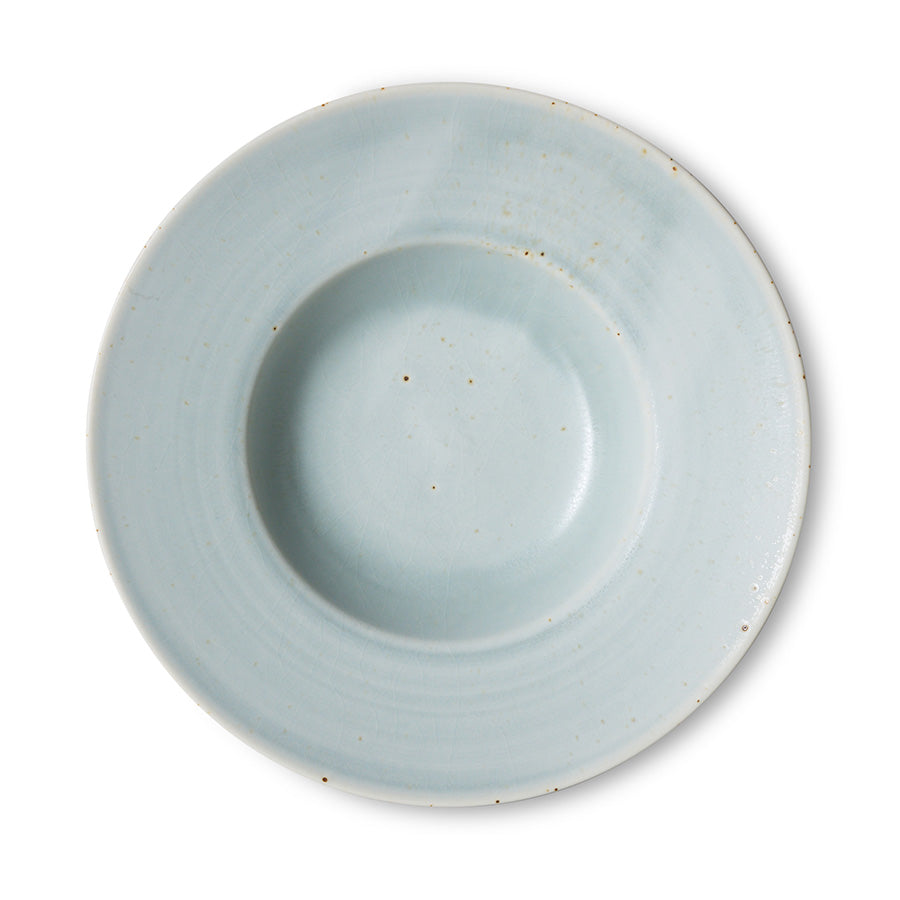 Chef ceramics: Pasta plate-soft blue