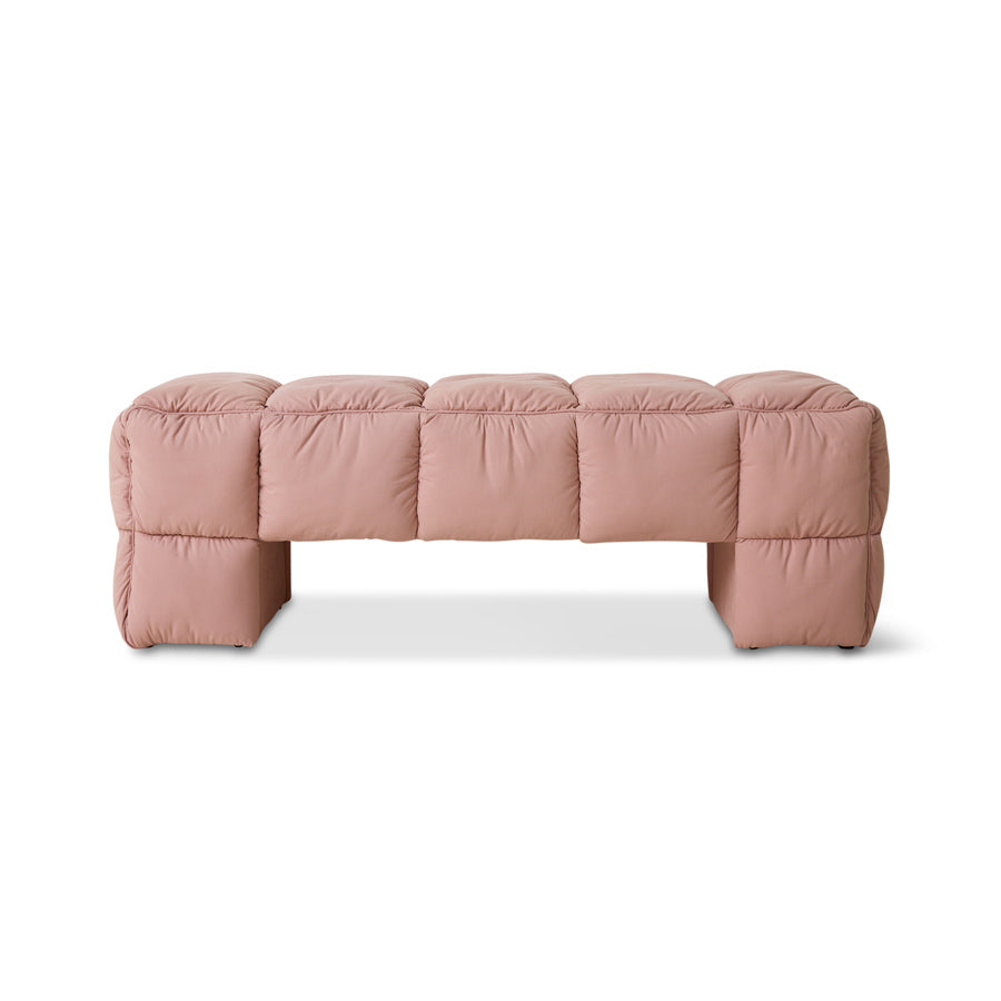 Puffy Lobby Bench-blush