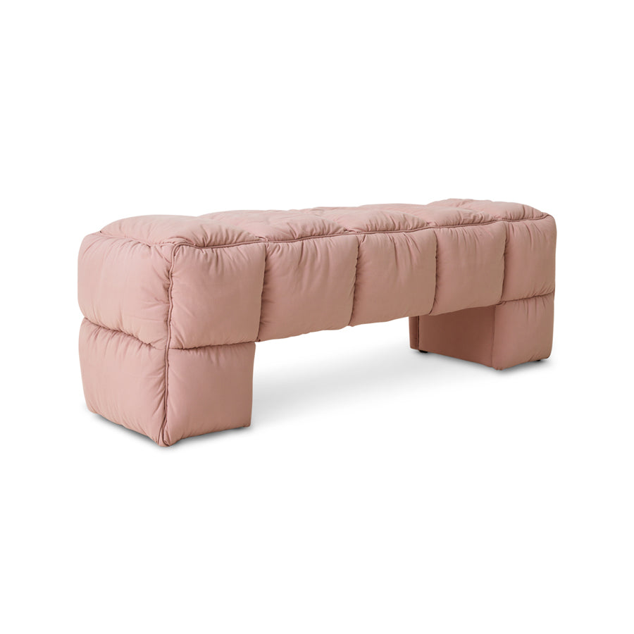 Puffy Lobby Bench-blush