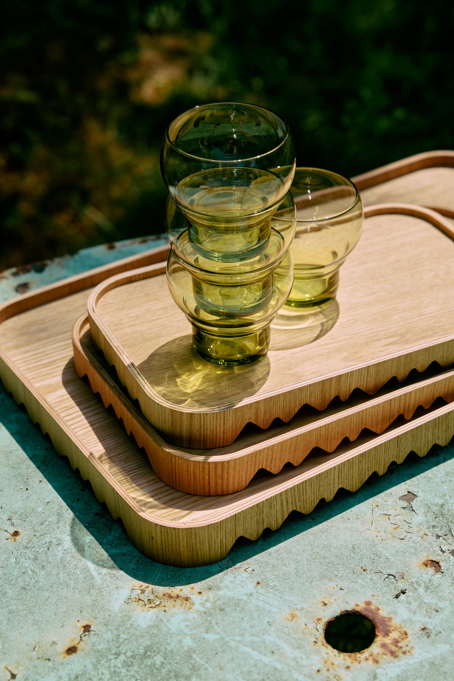 Dienblad Serving Tray L-natural wood