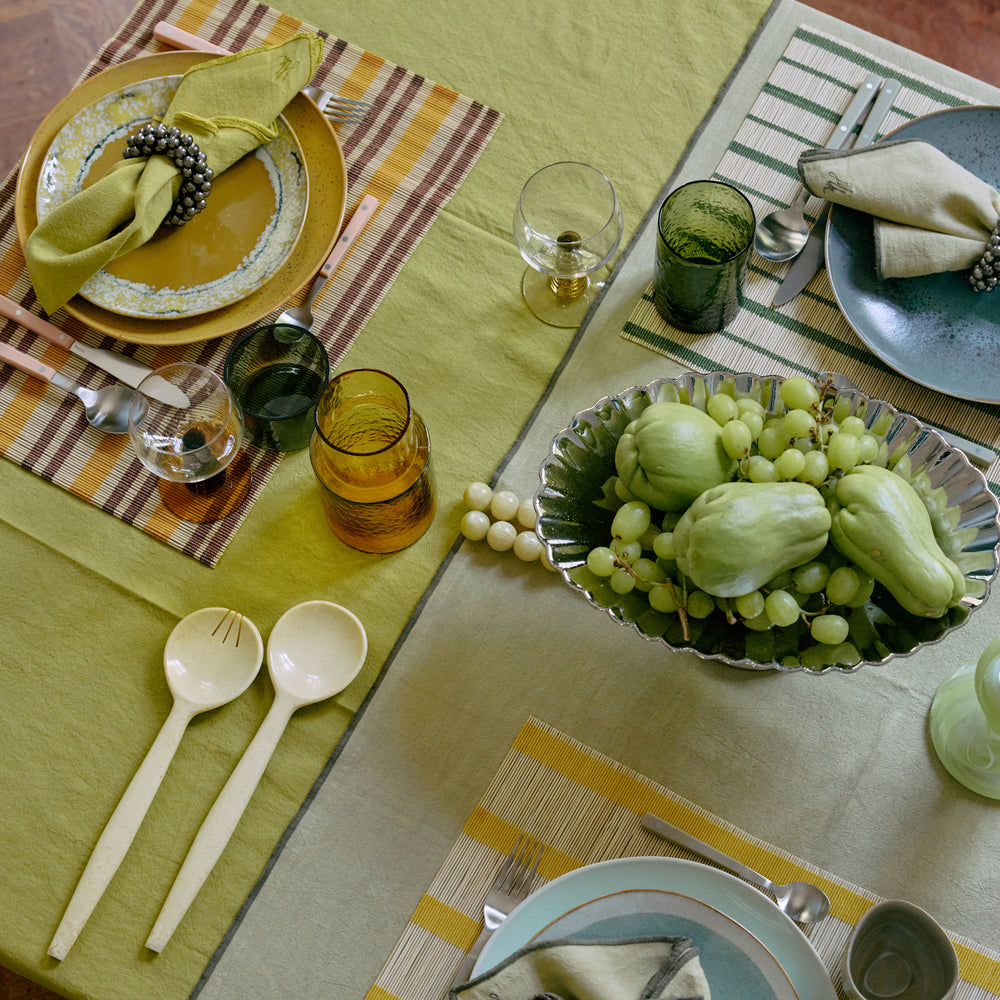 Salad Cutlery Cream (set of 2)-vanilla