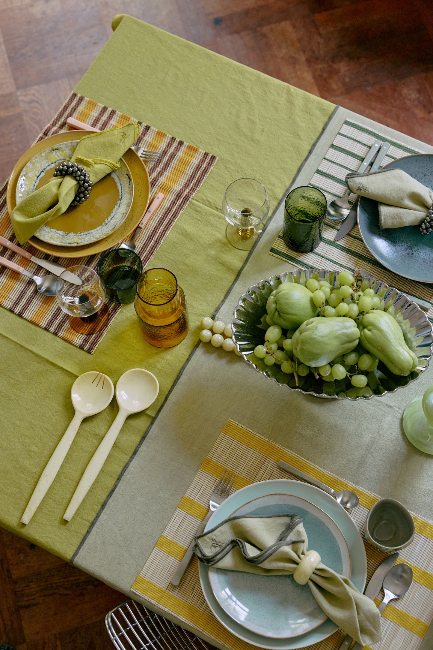 Salad Cutlery Cream (set of 2)-vanilla