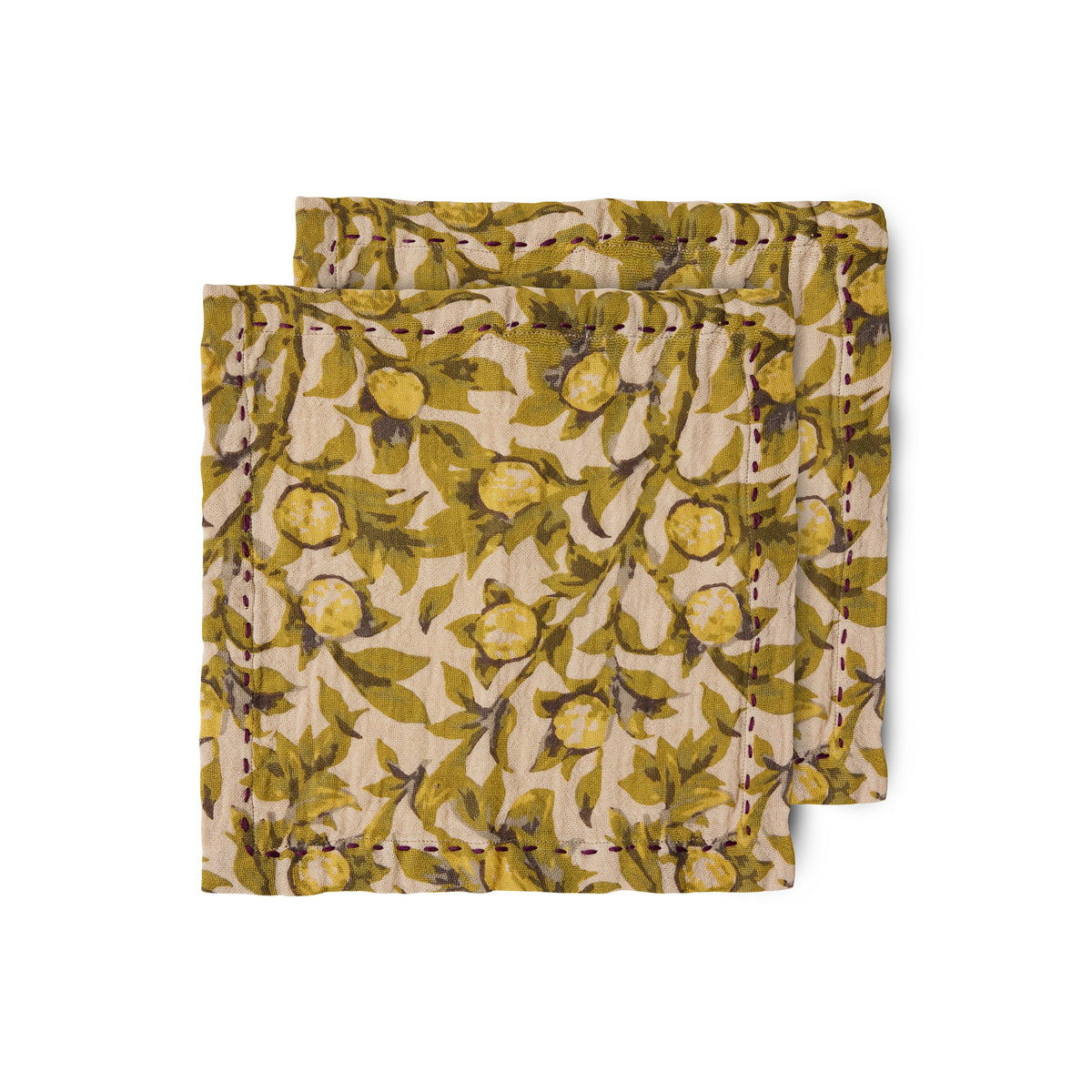 Servetten Katoen (set of 2)-mediterranean olive