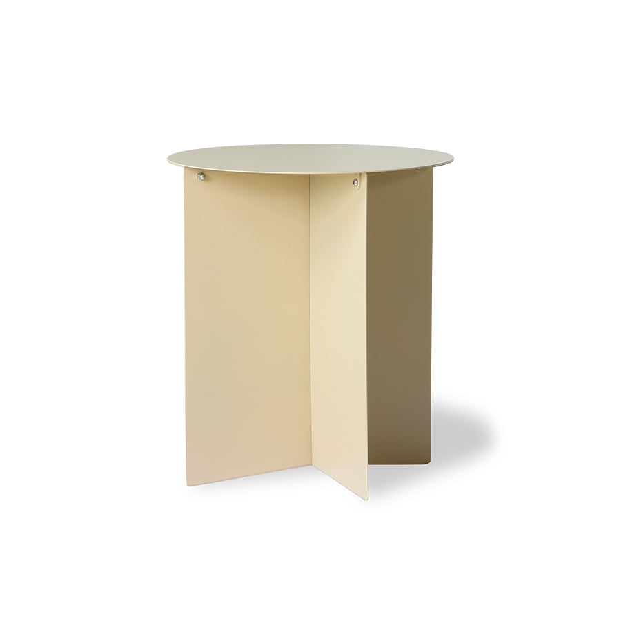 Side Table Metal Round 40x45cm-cream