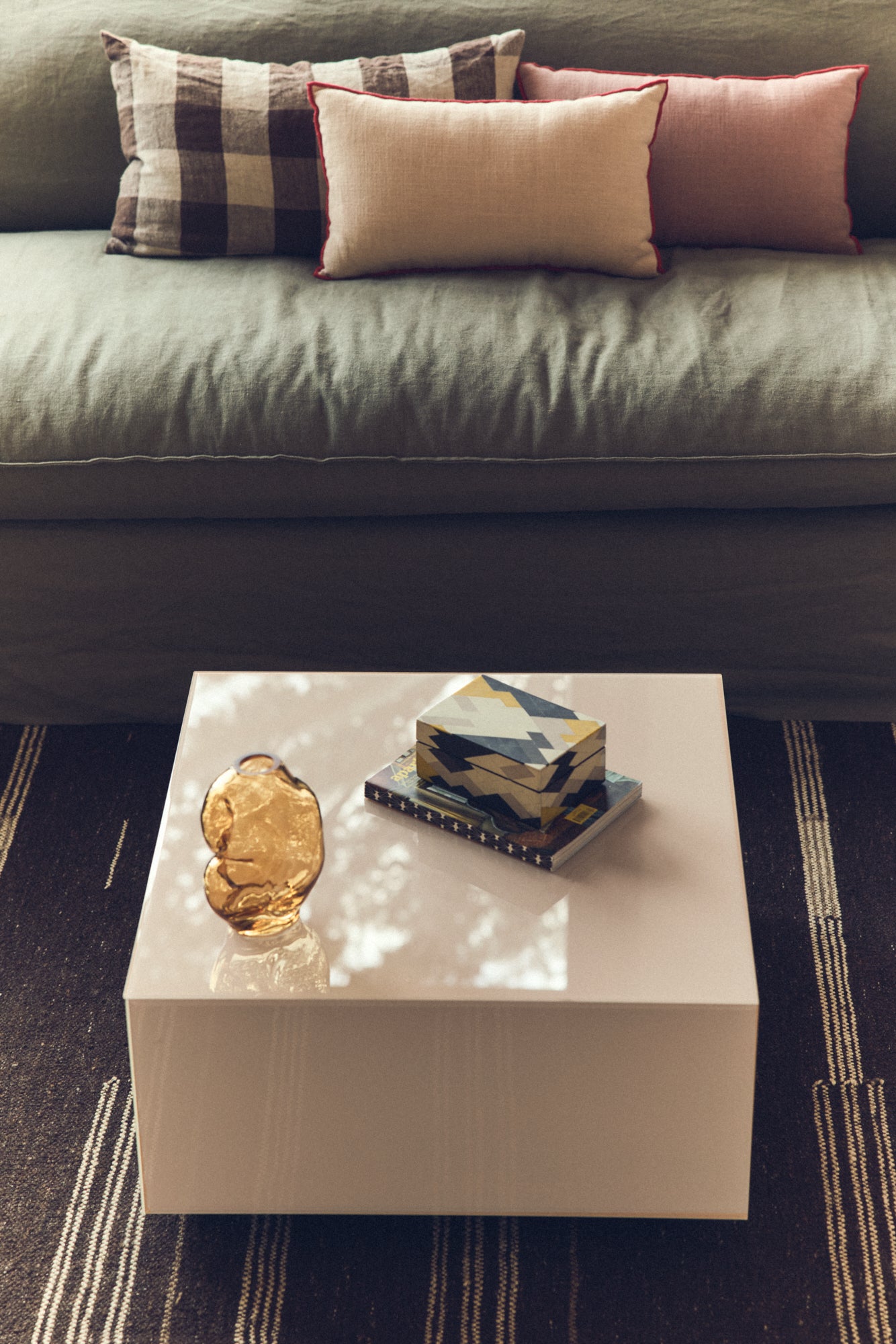 Vase Gleam Glass Small-amber