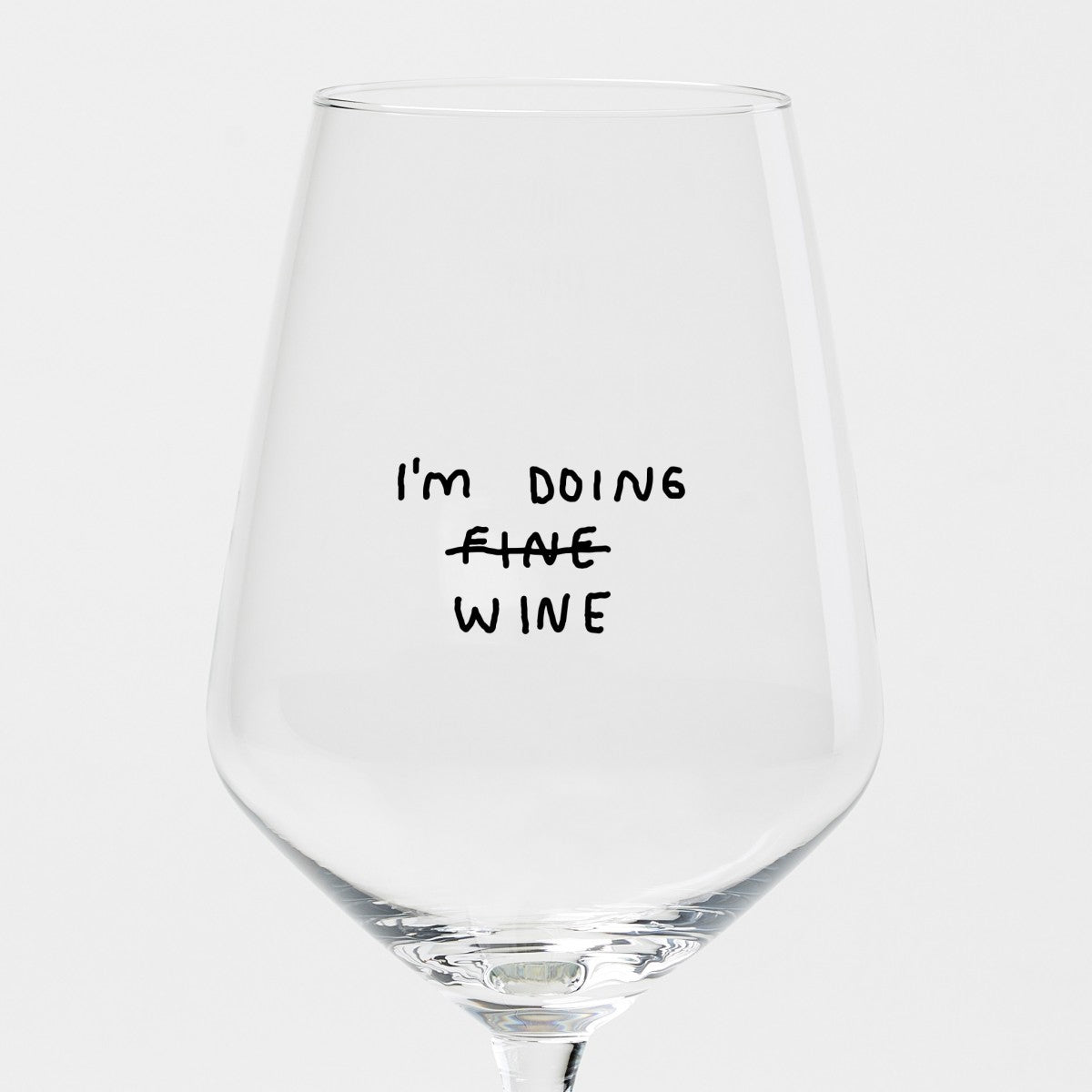 Wijnglas 'I'm Doing Wine'-53 cl