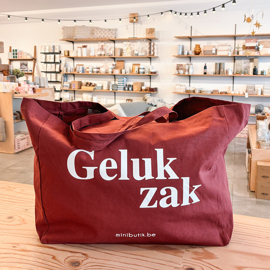 Gelukzak Shopper XXL-bordeaux