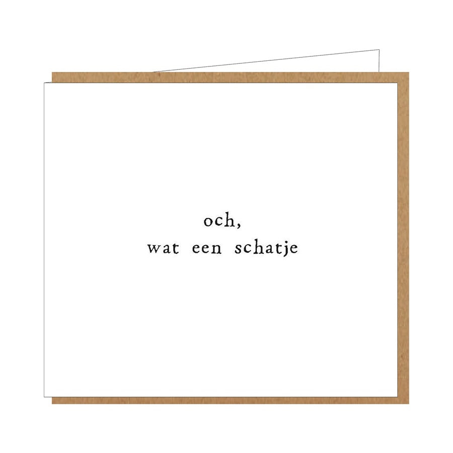 Wenskaart-Och, wat een schatje