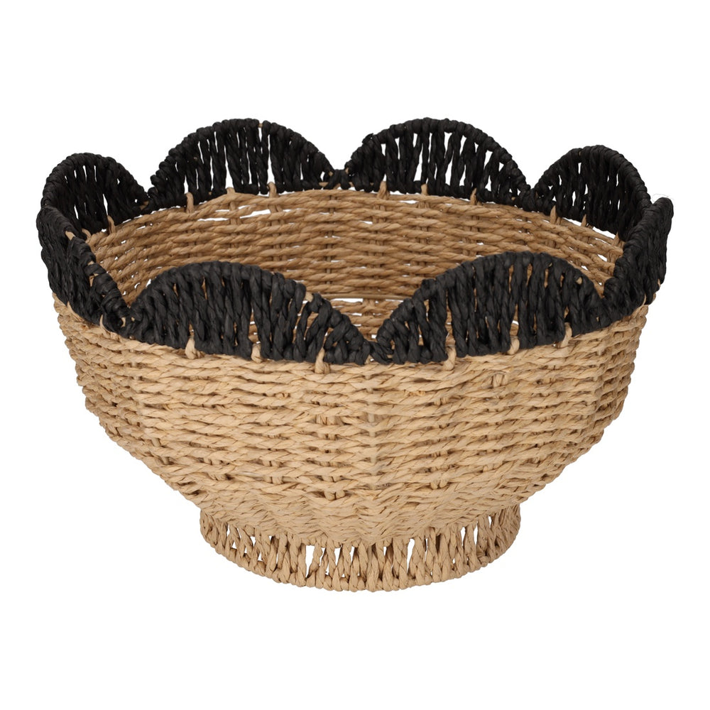 Schaal/mand Tulp-zwart