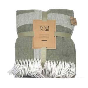 Plaid Ivar 140x180cm-groen