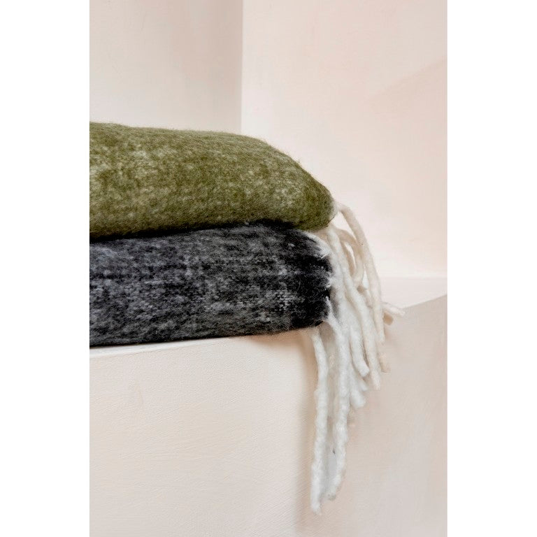 Plaid Mohair Danny-grijs